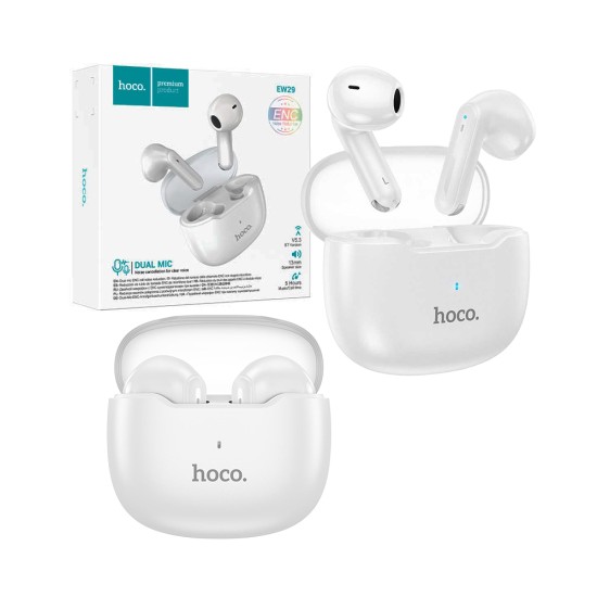 Hoco TWS Wireless Earbuds EW29 Depth ENC Noise Cancelation V5.3 White